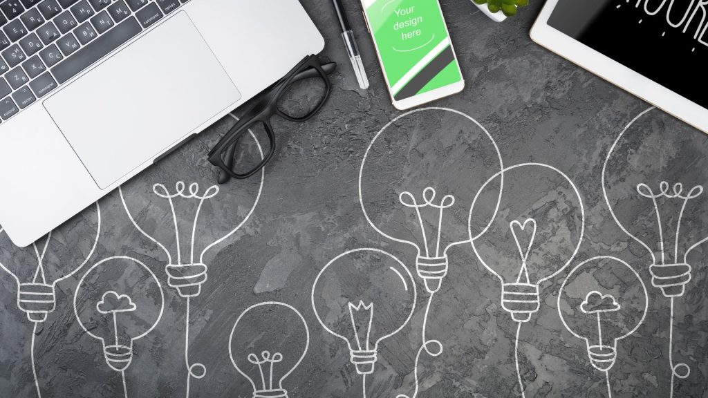 An evocative image of the creative process behind corporate storytelling